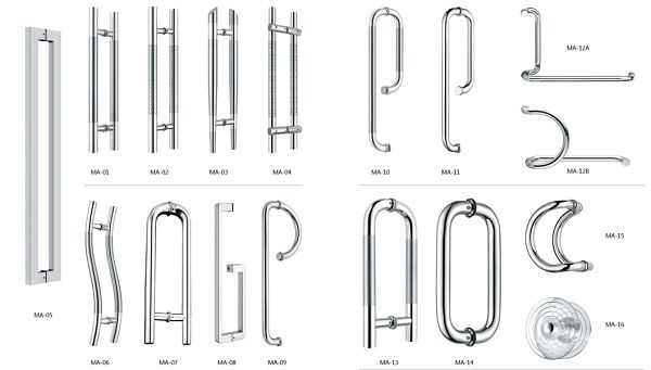 Stainless Steel Material sliding glass door handle Stainless Steel Material sliding glass door handle