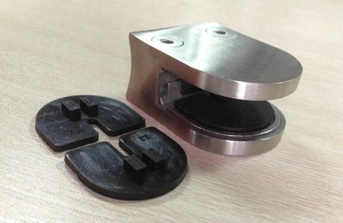 Stainless Steel 304 316 Wall Mounted Glass Clamp for Railing
